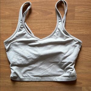 Vuori Halo Performance Tank in Light Tan